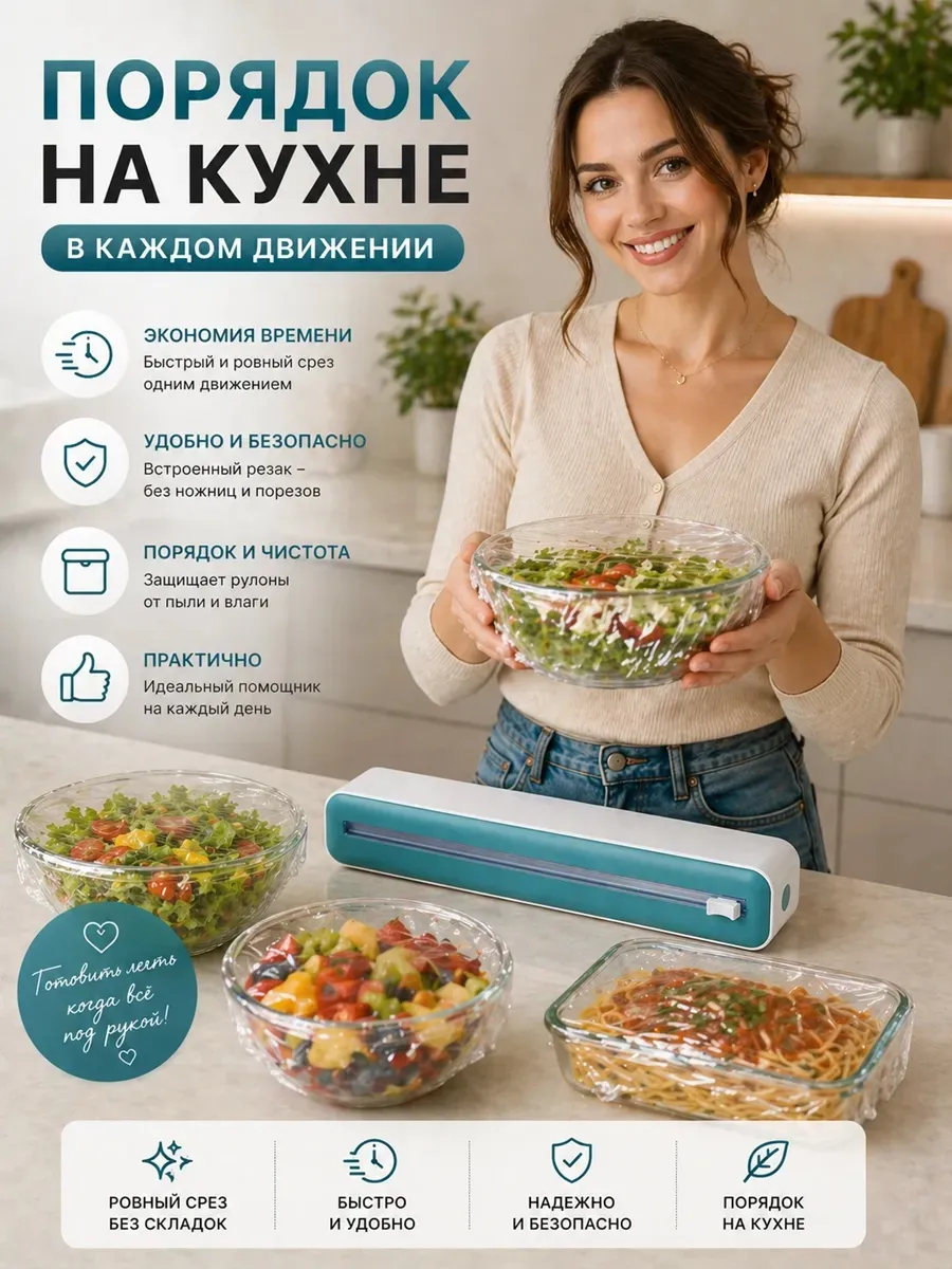 Диспенсер для плёнки и фольги с резаком